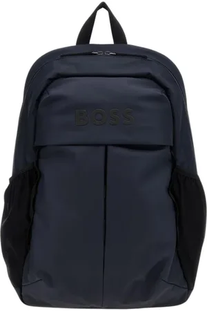 HUGO BOSS Torebki, Mężczyzna, Niebieski, ONE SIZE, Stylowy Niebieski Plecak