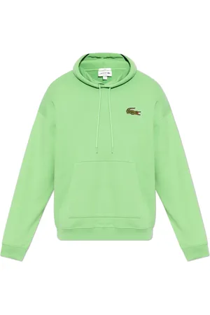 Lacoste Bluzy, Mężczyzna, Zielony, M, Bawełna, Bluza z kapturem