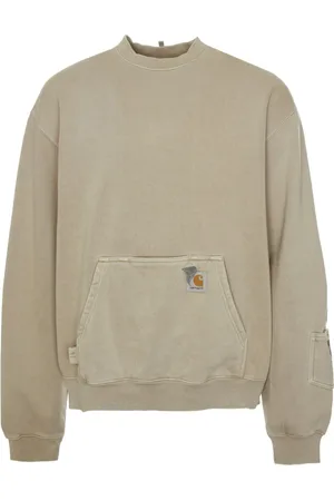 Carhartt Bluzy, Mężczyzna, Beżowy, L, Pigmentowo farbowany Oversized Fit