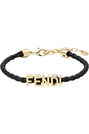 Fendi Akcesoria, Kobieta, Czarny, ONE SIZE, Czarny Klejnot Bransoletka