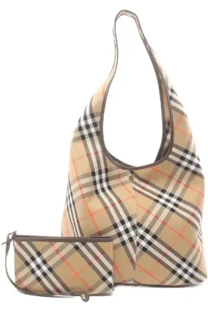 Burberry Pre-owned, Kobieta, Beżowy, ONE SIZE, Skóra, Pre-owned Canvas shoulder-bags