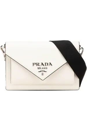 Prada Pre-owned, Kobieta, Biały, ONE SIZE, Skóra, Pre-owned Leather crossbody-bags