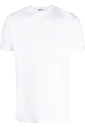 ZANONE Koszulki, Mężczyzna, Biały, 5XL, Koszulka z bawełny z 3 guzikami