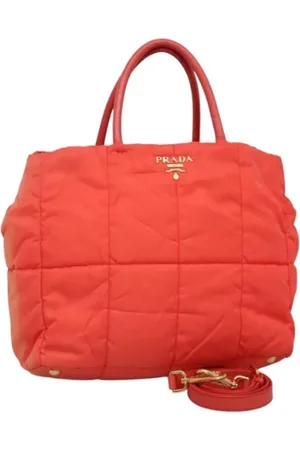 Prada Pre-owned, Kobieta, Pomarańczowy, ONE SIZE, Nylon, Pre-owned Nylon handbags