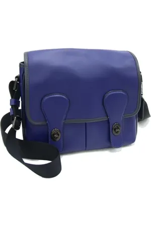 Coach Pre-owned, Kobieta, Niebieski, ONE SIZE, Skóra, Pre-owned skórzane torby na ramię