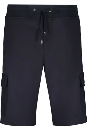 MOORER Szorty, Mężczyzna, Niebieski, L, Cargo Bermuda Shorts z kieszeniami