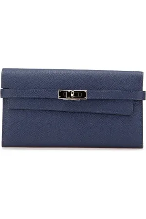 Hermès Pre-owned, Kobieta, Niebieski, ONE SIZE, Skóra, Pre-owned skórzane portfele