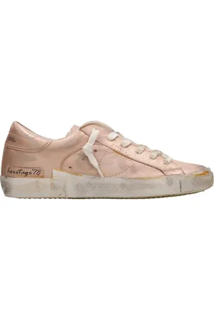 Philippe model Buty, Kobieta, Pomarańczowy, 39 EU, Miedziane Skórzane Sneakersy
