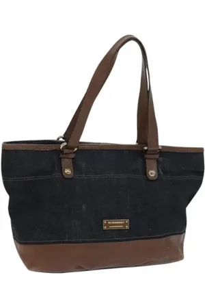 Burberry Pre-owned, Kobieta, Niebieski, ONE SIZE, Skóra, Pre-owned Canvas handbags