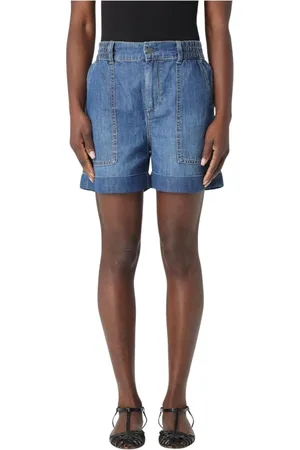 Liu Jo Szorty, Kobieta, Niebieski, W28, Denim, Stylowe Szorty Dżinsowe dla Kobiet