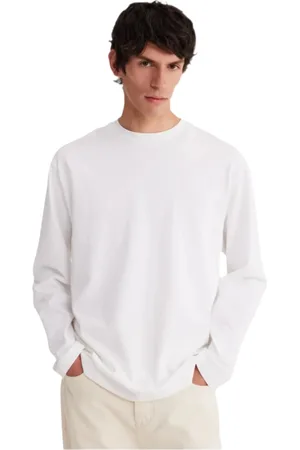 Rohe Bluzy, Mężczyzna, Biały, XL, Bawełna, Oversized Biała Koszula z Długim Rękawem