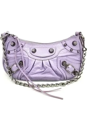 Balenciaga Pre-owned, Kobieta, Fioletowy, ONE SIZE, Len, Pre-owned Leather balenciaga-bags