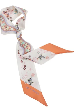 Etro Akcesoria, Kobieta, Wielobarwność, ONE SIZE, Jedwabny Szal w Paisley Pattern