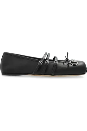Gucci Buty, Kobieta, Czarny, 37 EU, Czarne płaskie buty Elegancki styl