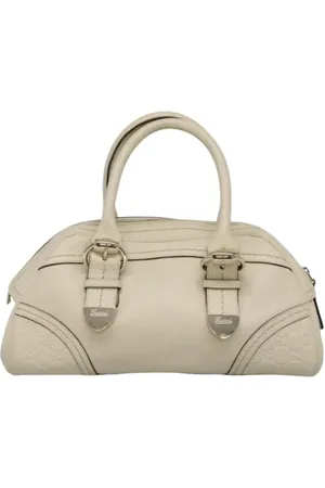 Gucci Pre-owned, Kobieta, Biały, ONE SIZE, Skóra, Pre-owned Skórzane torebki