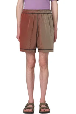 ARIES Szorty, Mężczyzna, Wielobarwność, S, Nylon, Brązowe Spodenki Casual w Odcieniach