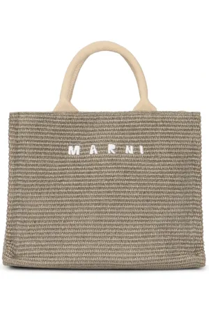 Marni Torebki, Kobieta, Zielony, ONE SIZE, Nylon, Eleganckie Koszykowe Torby