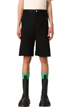 Bottega Veneta Szorty, Mężczyzna, Czarny, L, Czarne Szorty Casual Twill