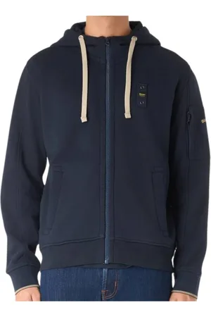 Blauer Bluzy, Mężczyzna, Niebieski, L, Niebieski bluza z kapturem Cardinton
