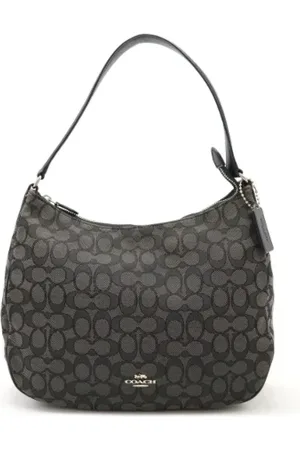 Coach Pre-owned, Kobieta, Szary, ONE SIZE, Skóra, Pre-owned Canvas shoulder-bags