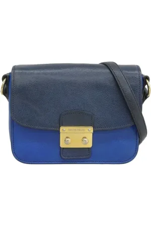 Miu Miu Pre-owned, Kobieta, Niebieski, ONE SIZE, Skóra, Pre-owned skórzane torby na ramię