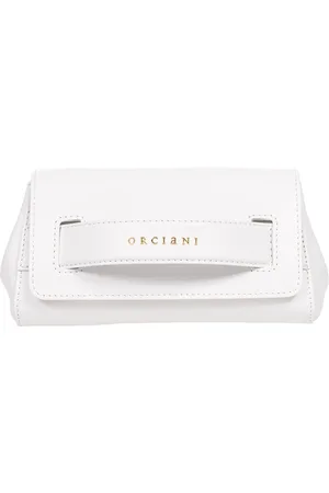 Orciani Torebki, Kobieta, Biały, ONE SIZE, Mini Gossip Vanity Torba z Skóry