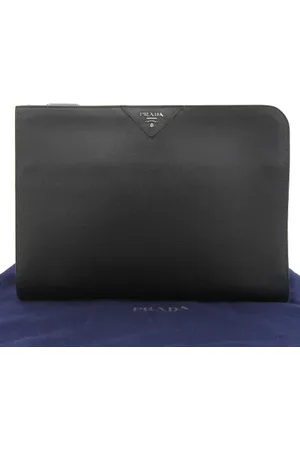 Prada Pre-owned, Kobieta, Czarny, ONE SIZE, Skóra, Pre-owned Leather clutches