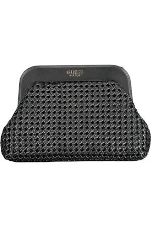 Guess Torebki, Kobieta, Czarny, ONE SIZE, Len, Czarna torebka z poliuretanu