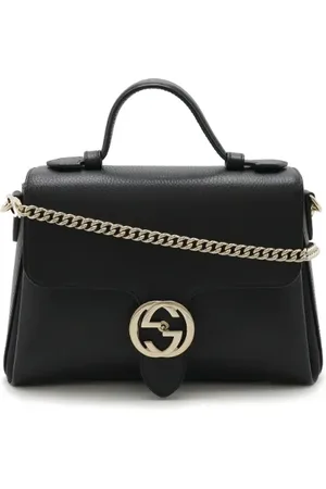 Gucci Pre-owned, Kobieta, Czarny, ONE SIZE, Skóra, Pre-owned Skórzane torebki
