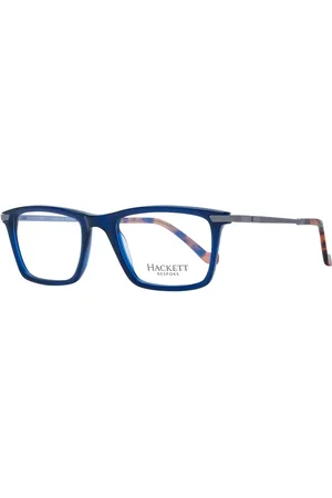 Hackett Akcesoria, Mężczyzna, Niebieski, ONE SIZE, Niebieskie Okulary Męskie Styl Prostokątny