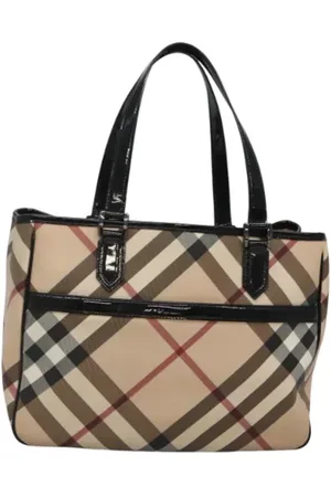 Burberry Pre-owned, Kobieta, Beżowy, ONE SIZE, Skóra, Pre-owned Skórzane torebki