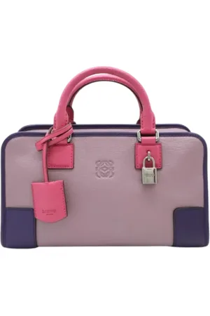 Loewe Pre-owned, Kobieta, Fioletowy, ONE SIZE, Skóra, Pre-owned Skórzane torebki