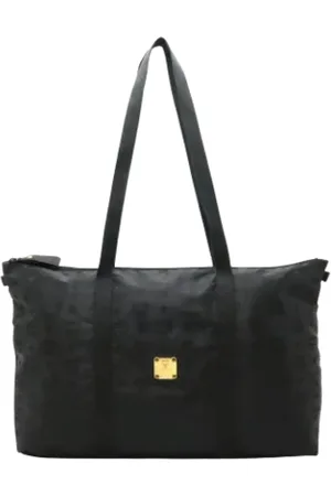 MCM Pre-owned, Kobieta, Czarny, ONE SIZE, Nylon, Pre-owned Nylon shoulder-bags