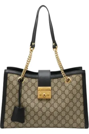 Gucci Pre-owned, Kobieta, Beżowy, ONE SIZE, Skóra, Pre-owned Plastic gucci-bags