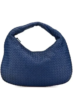 Bottega Veneta Pre-owned, Kobieta, Niebieski, ONE SIZE, Skóra, Pre-owned Skórzane torebki
