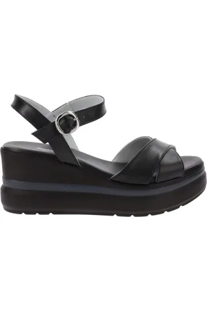 Nero Giardini Buty, Kobieta, Czarny, 35 EU, Skórzane Sandały Damskie Eleganckie i Wygodne