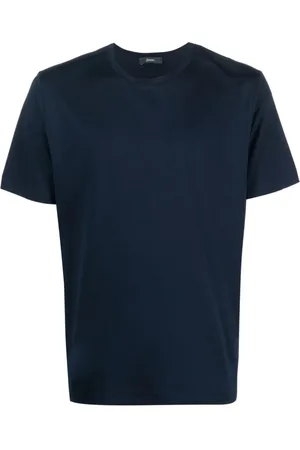 HERNO Koszulki, Mężczyzna, Niebieski, L, Niebieski T-shirt 9200 Stylowy