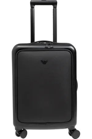 Emporio Armani Walizki, Mężczyzna, Czarny, ONE SIZE, Walizka na kółkach