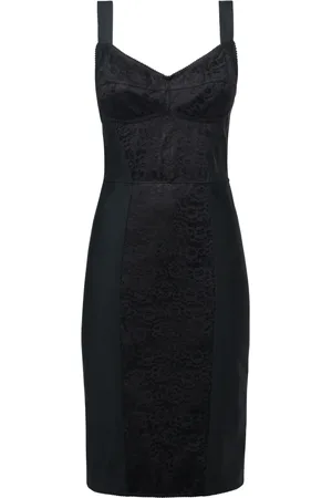 Dolce & Gabbana Sukienki, Kobieta, Czarny, M, Czarne Sukienki i Kombinezony