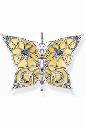 Thomas Sabo Akcesoria, Kobieta, Żółty, ONE SIZE, Wisiorek Motyl Gwiazda & Księżyc Pe 898-556-7