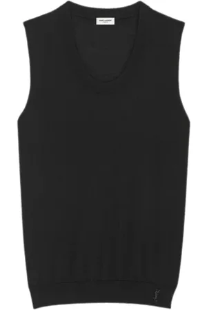 Saint Laurent Koszulki, Kobieta, Czarny, M, Elegancki Top w Czarnym