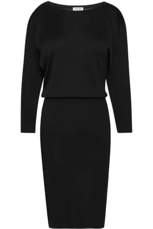 Saint Laurent Sukienki, Kobieta, Czarny, S, Elegancka Czarna Sukienka dla Kobiet