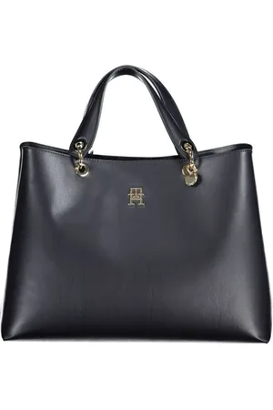 Tommy Hilfiger Torebki, Kobieta, Niebieski, ONE SIZE, Len, Niebieska Torba Damska z Polietylenu