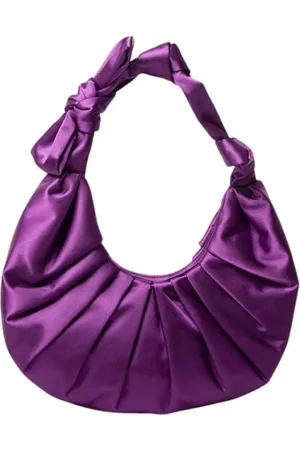 Twentyfour Torebki, Kobieta, Fioletowy, ONE SIZE, Fioletowa satynowa torba - Model: Borsa
