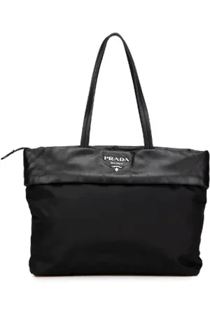 Prada Pre-owned, Kobieta, Czarny, ONE SIZE, Skóra, Pre-owned Canvas totes