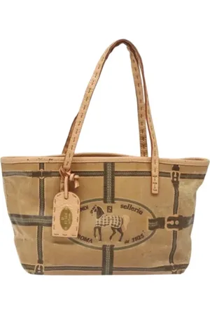 Fendi Pre-owned, Kobieta, Beżowy, ONE SIZE, Nylon, Pre-owned Nylon fendi-bags