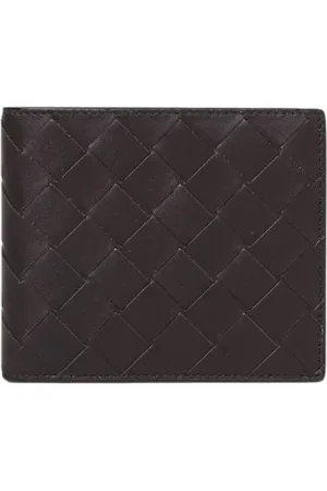Bottega Veneta Akcesoria, Mężczyzna, brązowy, ONE SIZE, Brązowa Skórzana Portmonetka
