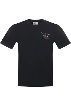 MC2 SAINT BARTH Koszulki, Mężczyzna, Czarny, M, Bawełniany T-shirt