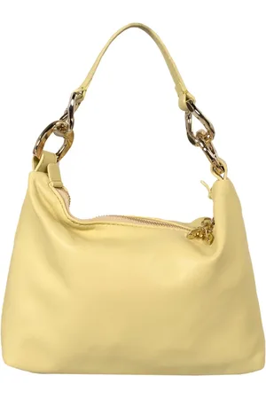 Patrizia Pepe Torebki, Kobieta, Żółty, ONE SIZE, Elegancka Torba z Akcentem Loga