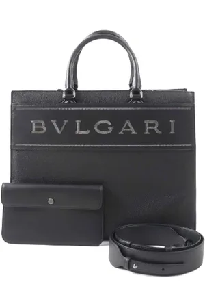 Bvlgari Pre-owned, Kobieta, Czarny, ONE SIZE, Skóra, Pre-owned Leather totes
